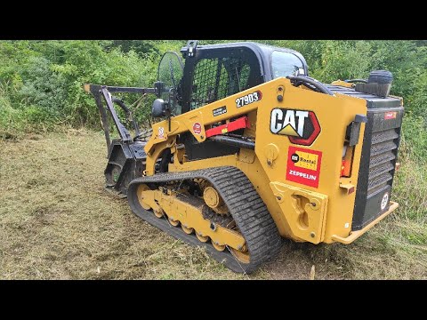 CAT279D3 with forestry mulcher