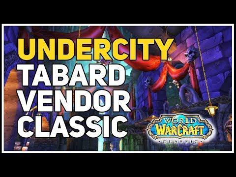 Undercity Tabard Vendor WoW Classic