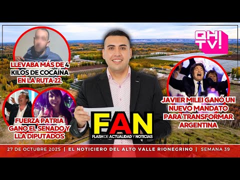 LLA TRIUNFÓ en las LEGISLATIVAS 2025 / LLEVABA MÁS de 4kg de COCAÍNA en el MICRO | FAN 27/10 | QHtv!