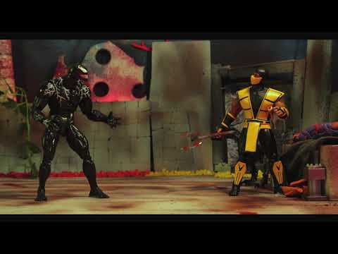 VENOM (Marvel) Vs. SCORPION (Mortal Kombat)  - Stop Motion L.F.S