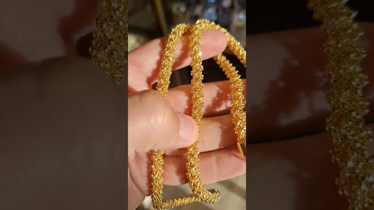 18kt Popcorn chain. 63 gram