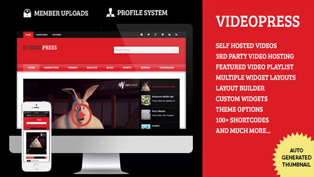 VideoPress - A Self Hosted Video Streaming Theme | Themeforest Website Templates and Themes