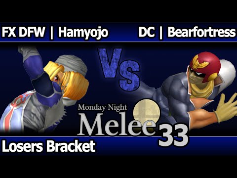 MNM 33 Melee - FX DFW | Hamyojo (Sheik, C Falcon) vs DC | Bearfortress (C Falcon) - Losers Bracket