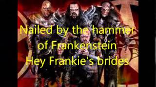 Lordi-Nailed by the hammer of frankenstein Lyrics
