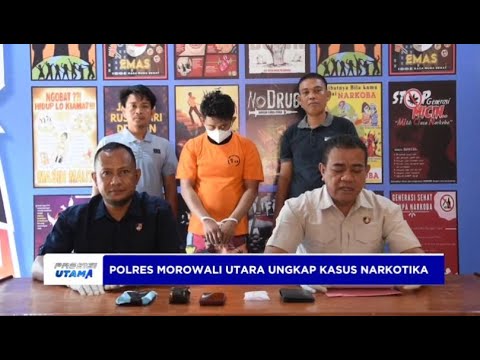 POLRES MOROWALI UTARA AMANKAN PENGEDAR SABU