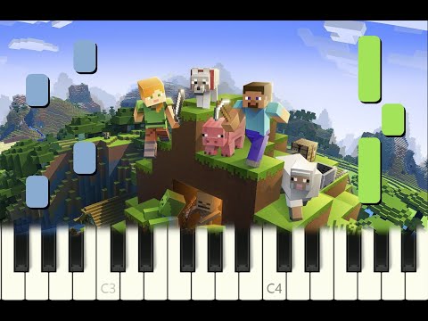 piano tutorial "MINECRAFT THEME : SWEDEN" with free sheet music
