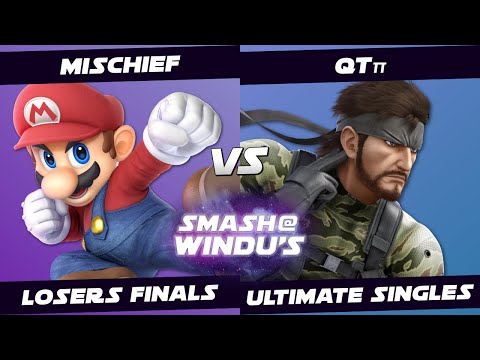 Mischief (Mario) vs QTπ (Snake) - Smash @ Windu's 105 - Losers Finals SSBU
