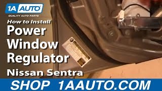 How to Replace Window Regulator 00-05 Nissan Sentra