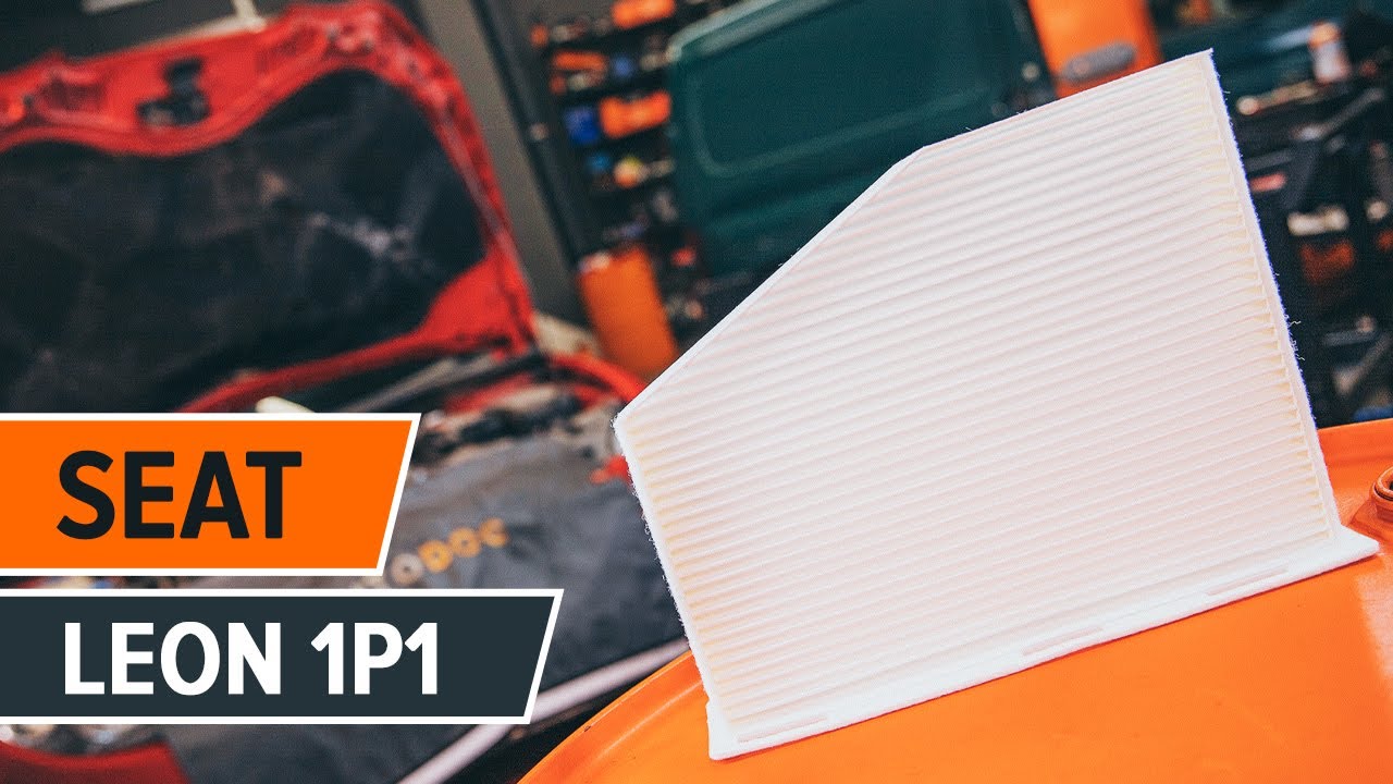 Kaip pakeisti Seat Leon 1P1 salono filtro - keitimo instrukcija