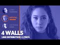 F X 4 Walls Line Distribution Color Coded Lyrics PATREON REQUESTED