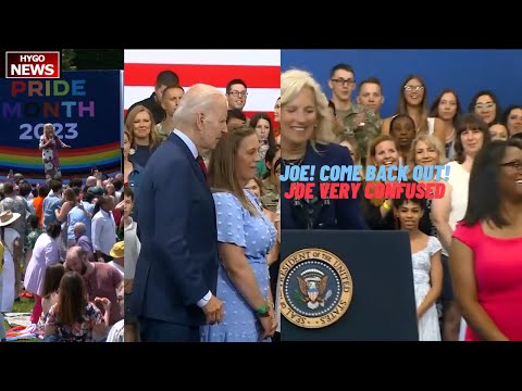 "Joe, Come Back Out!" Dr. Jill Shouts at Joe Biden After He Wanders Off — Pride Event Confusion