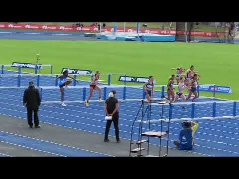 80m Hurdles U14 Women Final, 2024 Australian Championships, Adelaide 19 April 2024