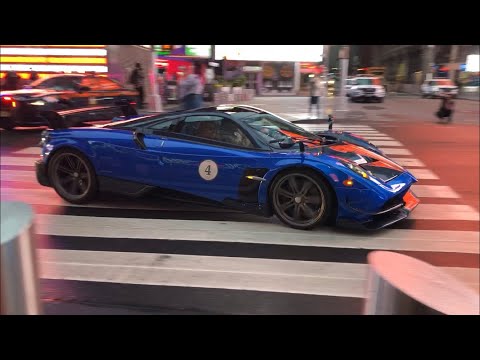 Thumbnail for BUGATTI CHIRON SPORT And PAGANI HUAYRA BC Tear Through NYC With MakeItBlue Rally | Event Edit by rall, rally