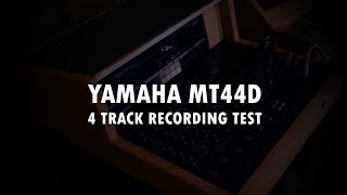 Video thumbnail for YAMAHA MT44D - 4 track recorder - mixer - 4 track Recording test by Jake