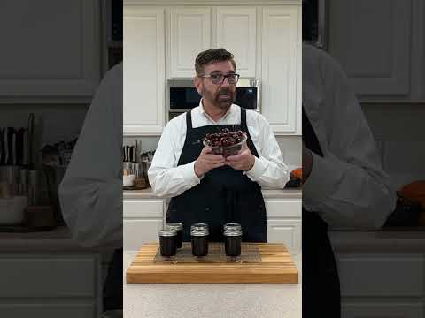 Cherry Jam - No Added Pectin Recipe - Bonus Water Bath Canning. #fyp #cooking #cherry #jam