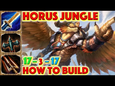SMITE HOW TO BUILD HORUS - Horus Jungle + How To + Guide (Mid Season 7 Conquest) 2020 Dragonguard
