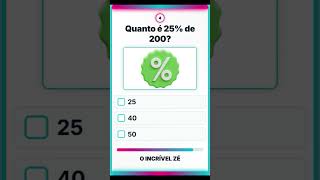 ⚡ 99% das pessoas erram estas perguntas! Tente vencer o quiz de matemática! #viral #quiz #fypppppppp