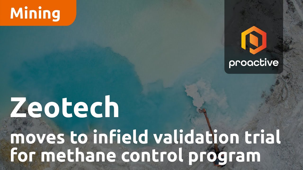 Zeotech moves to infield validation trial for methane control program