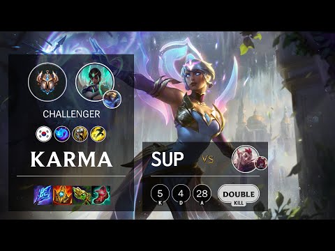 Karma Support vs Rakan - KR Challenger Patch 11.24b