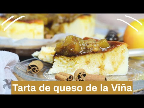 Tarta de QUESO de la VIÑA con manzana
