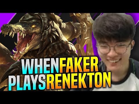 SKT T1 Faker Plays Renekton vs Jayce Mid! | Faker Renekton Mid Gameplay Patch 9.22 KR SoloQ