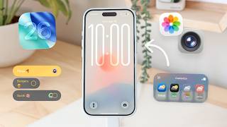 🫧📱 iOS 26 NEW Features you NEED to try! | customisation, liquid glass, messages