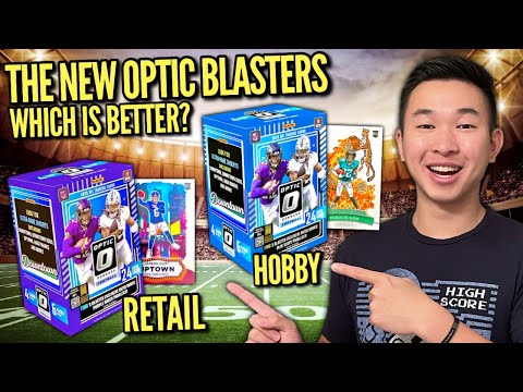 NEW OPTIC FOOTBALL RETAIL VS HOBBY BLASTERS! 🤔 2025 Panini Donruss Optic NFL 🏈 Blaster Box Review x6