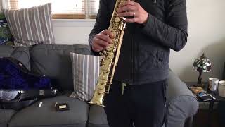 Video thumbnail for Selmer Mark VI Soprano Saxophone Demo by DC Sax