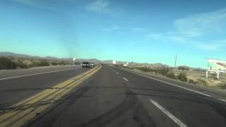 preview picture of video 'Gila Bend, Arizona north on Arizona State Route 85 Highway, SR85 toward I-10, 15 February 2013'