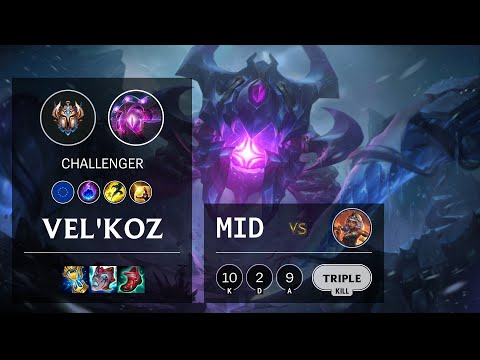 Vel'Koz Mid vs Qiyana - EUW Challenger Patch 11.8