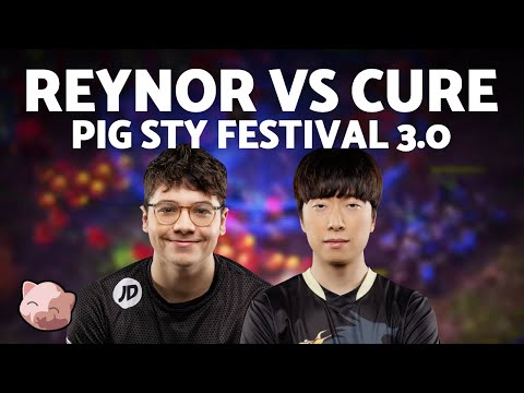 REYNOR vs CURE | PiGFest 3.0 Round of 16 (Bo5 ZvT) - StarCraft 2
