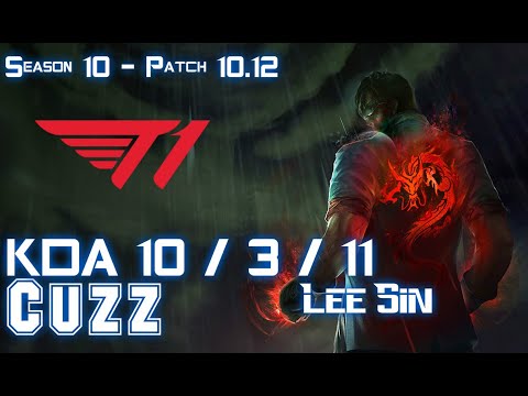 T1 Cuzz LEE SIN vs GRAVES Jungle - Patch 10.12 KR Ranked