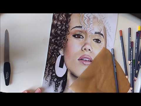 WATCH ME DRAW 28 - Nathalie Emmanuel (Missandei) [Game of Thrones]