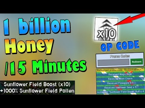 1billion Honey In 15minutes Op Code Roblox Bee Swarm - 