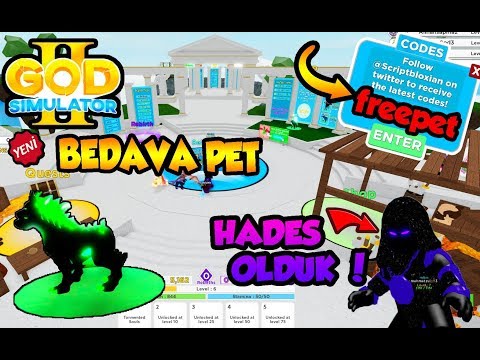😈 GOD SIMLATOR 2 BEDAVA PET TWITTER CODE 😈 God Simulator 2 / Roblox Türkçe
