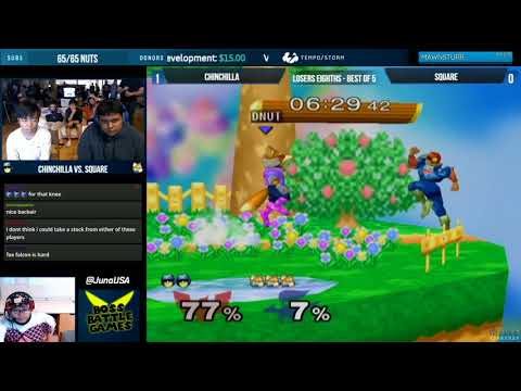 Master Hand Monthly (July 2018) - Square (Fox) vs. Chinchilla (C. Falcon) - SSBM - L. Eighths