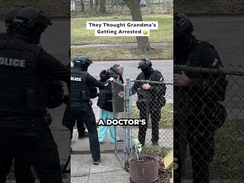 SWAT Team Escorts Boss Grandma 🥱 #shorts