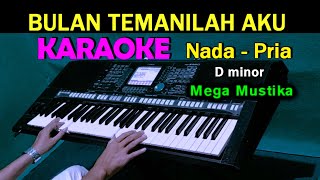 Download lagu BULAN - Mega Mustika | KARAOKE Nada Pria, HD mp3