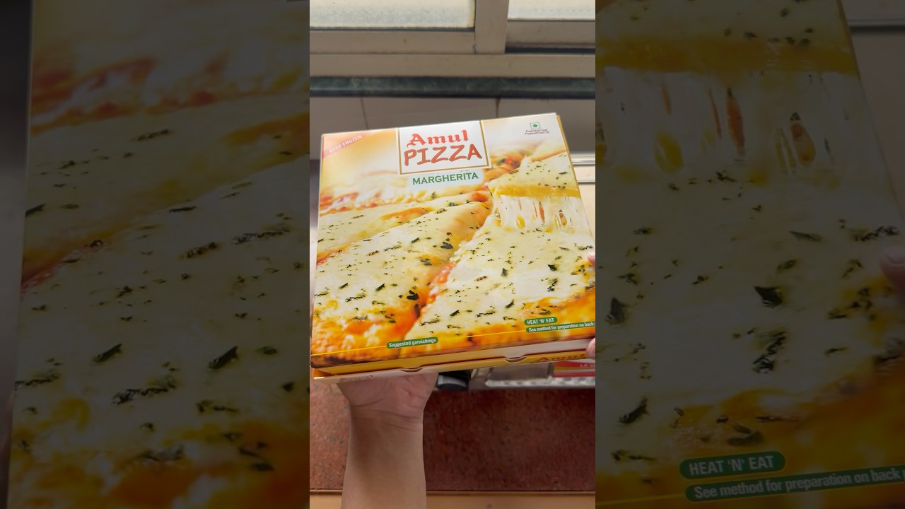 Amul Margherita Pizza #amul #pizza #margherita #asmr #viral #trending #shorts