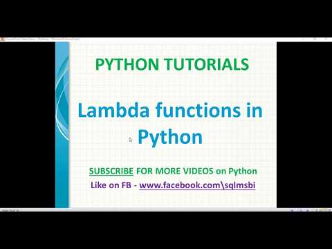 Python tutorial | Lambda Functions in Python | python anonymous function