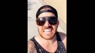 2016-08-25 Adam Lambert on Snapchat - Flipped
