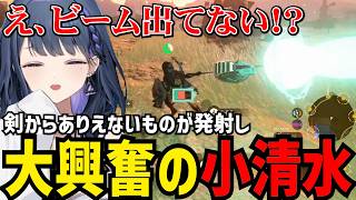 【 ゼルダの伝説 ティアーズ オブ ザ キングダム#4】剣からありえないものが発射し大興奮の小清水【小清水 透切り抜き】※ネタバレあり