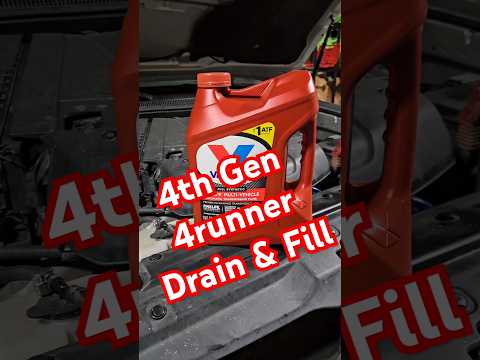 4th Gen 4runner Transmission Drain & Fill