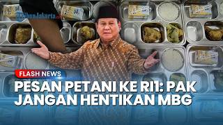 Prabowo Ngaku Diminta Petani Jangan Hentikan MBG: Pak, Ini Sangat Membantu Kami