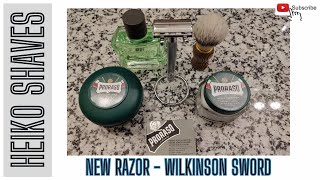 New Razor - Wilkinson sword - shaving with Heiko