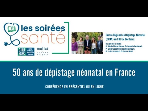 Soirée Santé - 50 ans de dépistage néonatal