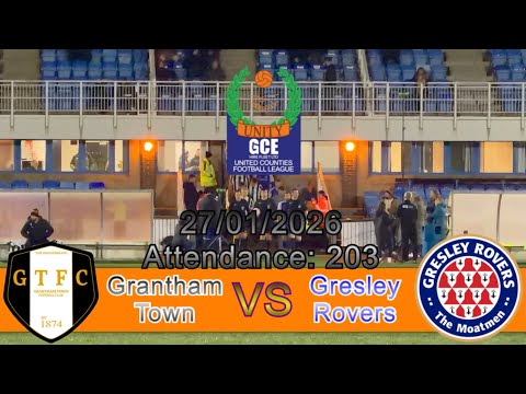 Grantham Town 4-2 Gresley Rovers, United Counties Premier Division North, 27/01/2026
