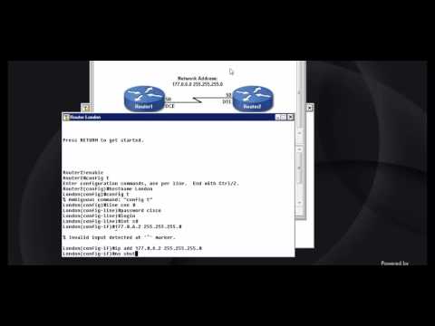 CISCO Network CCNA-4.5.2 - Router configuration - back to back router - configuring routers part2