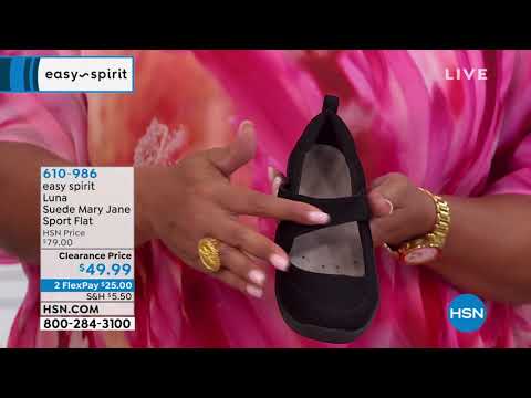 easy spirit Luna Suede Mary Jane Sport Flat