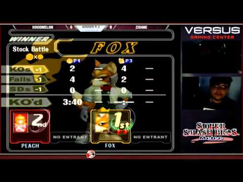 VS Weekly 2/28/16 - Winners R3- Hoodmelon (Peach) vs Zidane (Fox) - Melee
